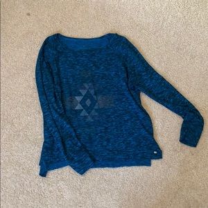 Blue long sleeve American Eagle top